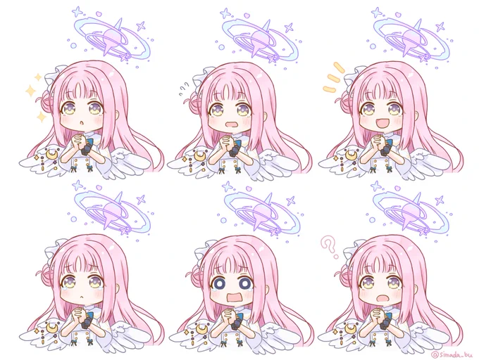 ちびミカの表情差分作って遊んでた #ブルアカ