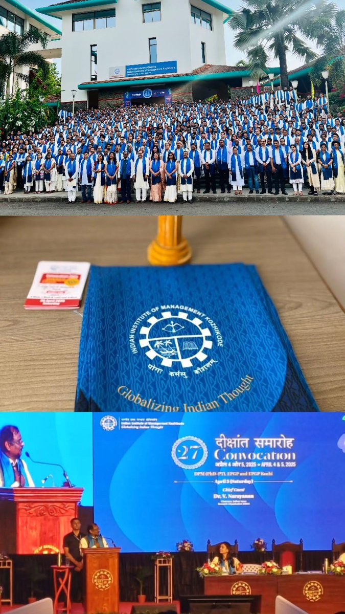 _cherrysherry's tweet photo. Graduated! 💙 @IIMKozhikode https://t.co/frGJwUH3Uo