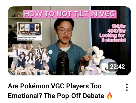 Not another Reg I tier list you heard it right: ranking some memorable pop-offs from the 2024 and 2025 Pokemon VGC season! Named the video "debate" so you have no right to come for me if you disagree ✨

Linke below!