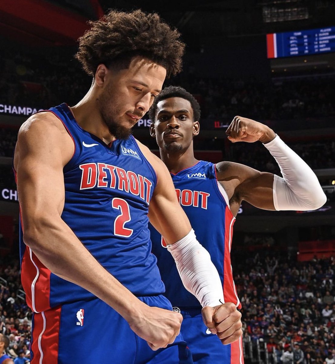 LegionHoops's tweet photo. Detroit Pistons win total last season: 14.
Detroit Pistons win total so far this season: 43.

The FIRST team to have the worst record the year prior to making the playoffs. (via @hoopshype) https://t.co/4g1b89bz99
