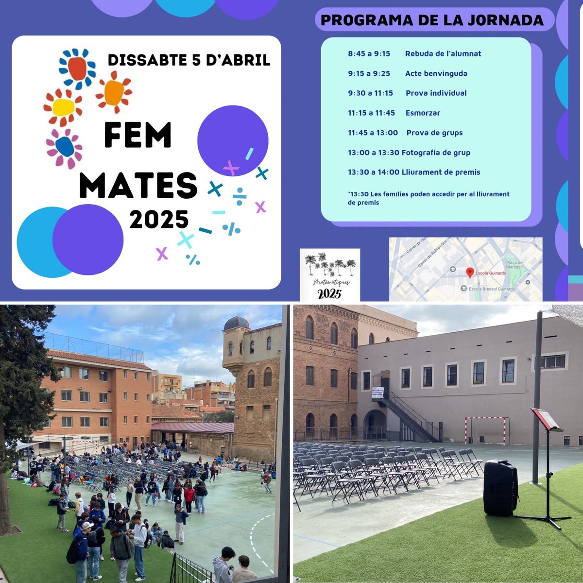 Quantes emocions per un mati de dissabte! Felicitats a l’equip de mestres organitzador i a <a href="/matesAbeam/">ABEAM</a> per confiar en la nostra escola. I enhorabona Marçal de 5è i Martí de 4t d’ESO, sort a la fase final. <a href="/FTrams/">Fundació Tr@ms</a> <a href="/EscolesCoop/">EscolesCoop</a>