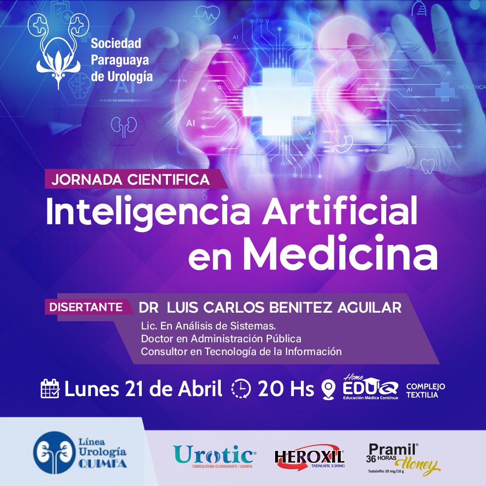 21 de abril!!! Atentos los socios de la Sociedad Paraguaya de Urologia para nuestra proxima reunion científica