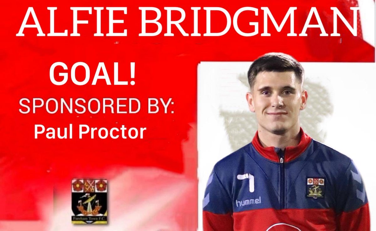 Fareham Town FC (@farehamtownfc) on Twitter photo 13โ GOAL
Goal kick from Dec MCCARTHY to <a href="/_sully08/">Sully</a> to <a href="/CColey05/">Charlie Cole</a>. Great skill to being the ball under control and play it to <a href="/AlfieBridgman1/">Alfie Bridgman</a>. One touch and GOAL in top bins โฝ๏ธ ๐ฅ
๐ต0-1๐ด
#Creeksiders โค๏ธ๐ค 13โ GOAL
Goal kick from Dec MCCARTHY to <a href="/_sully08/">Sully</a> to <a href="/CColey05/">Charlie Cole</a>. Great skill to being the ball under control and play it to <a href="/AlfieBridgman1/">Alfie Bridgman</a>. One touch and GOAL in top bins โฝ๏ธ ๐ฅ
๐ต0-1๐ด
#Creeksiders โค๏ธ๐ค