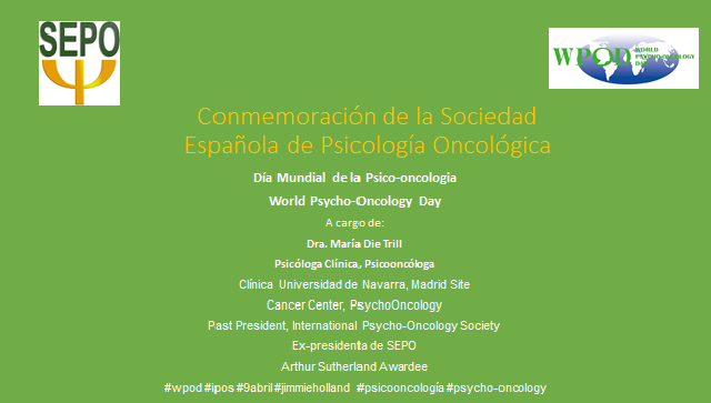 IPOSPsychoOncol's tweet photo. Barcelona/Spain

Conmemoración de la Sociedad Española de Psicología Oncológica en el día mundial de la Psico-Oncología

https://t.co/8NlO5EqHOn (X): @sepo_esp / Facebook: https://t.co/H4Sos67hMd https://t.co/N16JyPr4L3