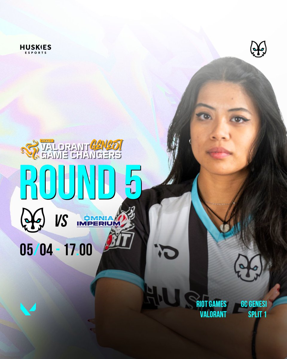 HUSKIES ESPORTS (@huskies_esports) on Twitter photo Round 5 โ Game Changers Italy Genesi
Matchday five is here, and today weโre up against
OMNIA <a href="/VoscItalia/">VOSC Agency</a> in another intense clash!
Tune in LIVE at 5:00 PM on twitch.tv/eriblondel
Weโre ready. Weโre focused. Weโre all in
<a href="/king___esport/">King Esport</a> <a href="/itVALORANT/">VALORANT - Italia</a>
#GameChangersItaly #Genesi Round 5 โ Game Changers Italy Genesi
Matchday five is here, and today weโre up against
OMNIA <a href="/VoscItalia/">VOSC Agency</a> in another intense clash!
Tune in LIVE at 5:00 PM on twitch.tv/eriblondel
Weโre ready. Weโre focused. Weโre all in
<a href="/king___esport/">King Esport</a> <a href="/itVALORANT/">VALORANT - Italia</a>
#GameChangersItaly #Genesi