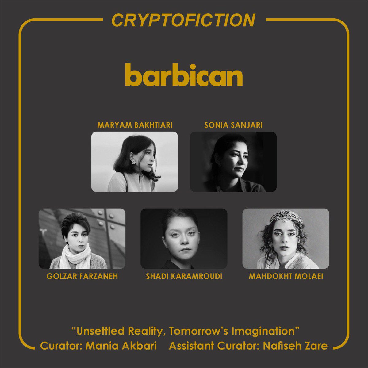cryptofiction (@cryptofiction) on Twitter photo We’re thrilled to screen a powerful collection of short films by young Iranian women at Barbican London! <a href="/BarbicanCentre/">Barbican Centre</a>
13 May 2025 | 6:20 PM |
Curated by Mania Akbari #maniaakbari
Buy your ticket 🎫
barbican.org.uk/whats-on/2025/… We’re thrilled to screen a powerful collection of short films by young Iranian women at Barbican London! <a href="/BarbicanCentre/">Barbican Centre</a>
13 May 2025 | 6:20 PM |
Curated by Mania Akbari #maniaakbari
Buy your ticket 🎫
barbican.org.uk/whats-on/2025/…