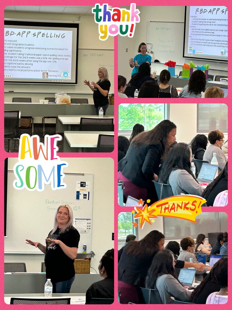 Humble ISD Dyslexia (@hdyslexia) on Twitter photo 1. At our Spring Network meetings, we learned and laughed together! Thank you to our guest speakers from AT, Sped Assessment, and Sped Programming! Thank you to
<a href="/SanJacCollege/">San Jacinto College</a> Generation Park for hosting us! And a BIG thank you to our PDIs for ALL you do! #Dyslexia #Dysgraphia 1. At our Spring Network meetings, we learned and laughed together! Thank you to our guest speakers from AT, Sped Assessment, and Sped Programming! Thank you to
<a href="/SanJacCollege/">San Jacinto College</a> Generation Park for hosting us! And a BIG thank you to our PDIs for ALL you do! #Dyslexia #Dysgraphia