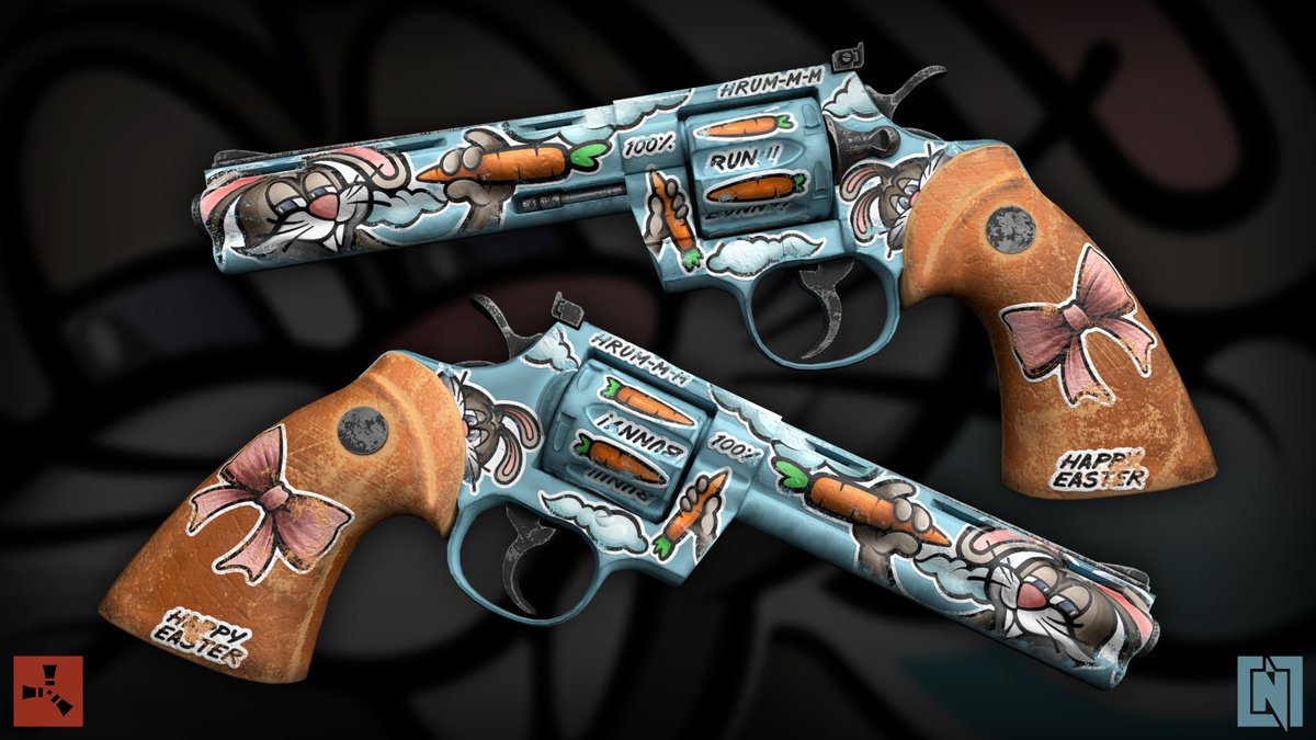 Hrum is a new skin for Python made by me for an event in honor of the bright Easter holiday!
I will be very happy to have your support!

Link: steamcommunity.com/sharedfiles/fi…

<a href="/gerrmanman/">ThatGermanGuy</a> <a href="/FcpnchStds/">facepunch</a> <a href="/HedgesnVideos/">Hedge</a>
#rust #rustworkshop #rustskins