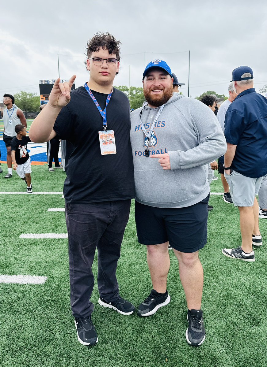 Easton Brockman (@brockmane70) on Twitter photo Had a great time <a href="/HCUFootball/">HCU Football</a> Junior Day today! The energy on the field was intense. Thank you <a href="/CoachFraney/">Nick Franey</a> and <a href="/HCUCoachBachtel/">Coach Jason Bachtel</a> for the invite!
<a href="/GRIT_FIT_/">Luke Hurtado ๐ฆ๐ง </a> <a href="/LLionsFootball/">Leander Lions FB</a> <a href="/CoachPrice03/">Kris Price</a> <a href="/CoachKingLHS/">Ryan King</a> <a href="/Coach_Spencer3/">Brady Spencer</a> Had a great time <a href="/HCUFootball/">HCU Football</a> Junior Day today! The energy on the field was intense. Thank you <a href="/CoachFraney/">Nick Franey</a> and <a href="/HCUCoachBachtel/">Coach Jason Bachtel</a> for the invite!
<a href="/GRIT_FIT_/">Luke Hurtado ๐ฆ๐ง </a> <a href="/LLionsFootball/">Leander Lions FB</a> <a href="/CoachPrice03/">Kris Price</a> <a href="/CoachKingLHS/">Ryan King</a> <a href="/Coach_Spencer3/">Brady Spencer</a>