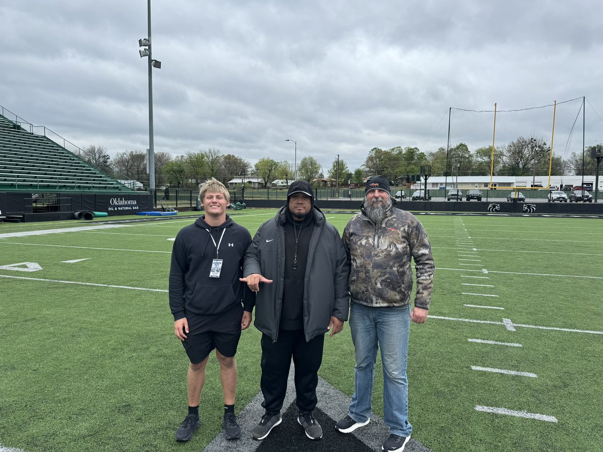 Rhett Pangburn (@rhettpangburn) on Twitter photo Had a great junior day at <a href="/NSU_Football/">Northeastern State Football</a>
Thank you <a href="/CoachChev6/">Darrin Chiaverini</a> <a href="/Coach_Brown5/">Manaia_Brown</a> for having me Had a great junior day at <a href="/NSU_Football/">Northeastern State Football</a>
Thank you <a href="/CoachChev6/">Darrin Chiaverini</a> <a href="/Coach_Brown5/">Manaia_Brown</a> for having me