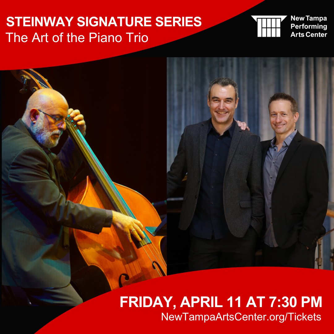 Don't miss ARConnection in our final Steinway Signature Series event of the season!

The Art of The Piano Trio celebrates the dynamic interplay of piano, bass, and drums—a format that has continually redefined jazz. 

🎟️ $20 general admission tickets: bit.ly/4hFOnsJ