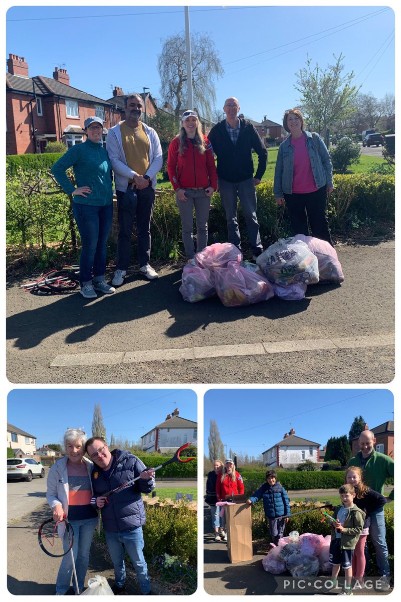 More <a href="/KeepBritainTidy/">Keep Britain Tidy</a> action today. Litter pick in Chorlton Park followed by a litter pick with <a href="/BarlowHallGroup/">Barlow Hall Neighbourhood Group</a> on the Barlow Hall estate. Thanks to all our residents who work hard to take care of our neighbourhood. <a href="/ManCityCouncil/">Manchester City Council</a>