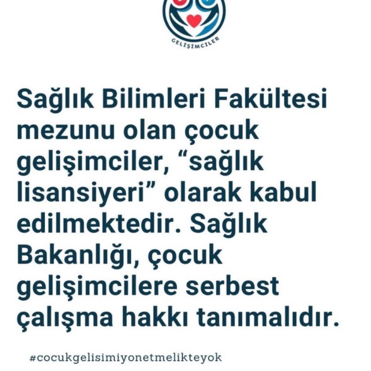 #cocukgelisimcilersaglikta