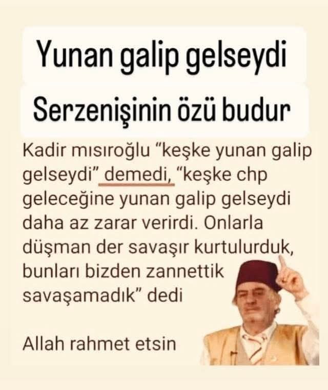 Mesele CHP olsun ve bir kez de haksız çıksın…  Görülmüş şey değil… Allah rahmet eylesin…