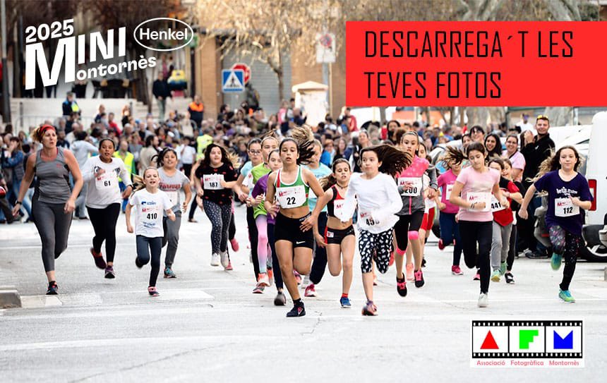 📸 Fotos de la Mini disponibles | 

✅Si has participat a la Mini Marató, ja tens disponibles les fotografies gràcies a l'AFM. 

📲Teniu disponible un ampli reportatge fotogràfic per què les pugueu descarregar en alta definició.

👉🏽Descarrega-les a mitjamontornes.com