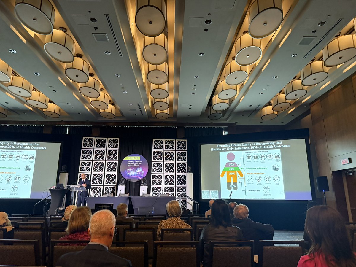 Kate Hanneman (@katehanneman) on Twitter photo Incredible plenary on decoding health equity in radiology by <a href="/EJFloresMD/">Efrén J. Flores, MD, FACR</a> at #CAR2025
🩻 Every imaging study is a patient encounter
🏥 Healthcare only influences 20% of health outcomes
🧍♀️Need to move from patient-centered to person-centered care 🙌🏻 Incredible plenary on decoding health equity in radiology by <a href="/EJFloresMD/">Efrén J. Flores, MD, FACR</a> at #CAR2025
🩻 Every imaging study is a patient encounter
🏥 Healthcare only influences 20% of health outcomes
🧍♀️Need to move from patient-centered to person-centered care 🙌🏻