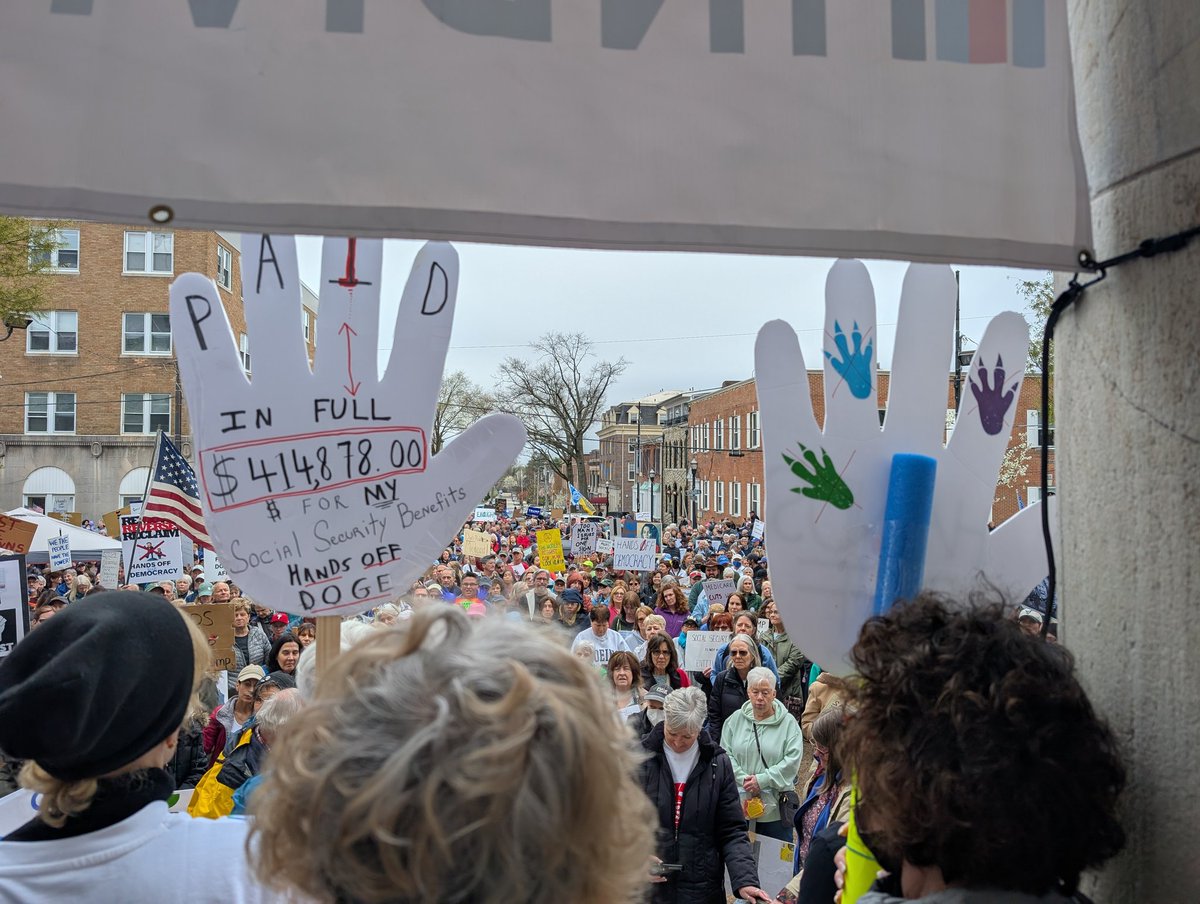 Proud to be invited to speak at the #Delco #HandsOff rally about the importance of protecting #Medicare and #Medicaid to support healthy people and healthy hospitals.

Thanks for all that organized and spoke!