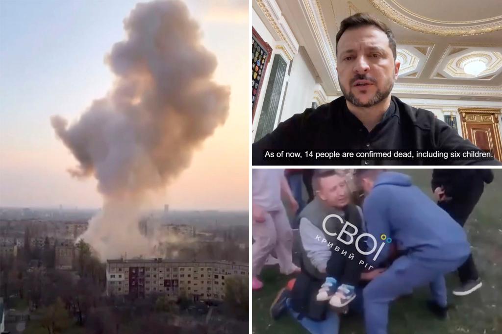 nypost's tweet image. Russian missile attack kills 19, including 9 kids, in Ukraine: ‘This can never be forgiven’ trib.al/SJAUTRL