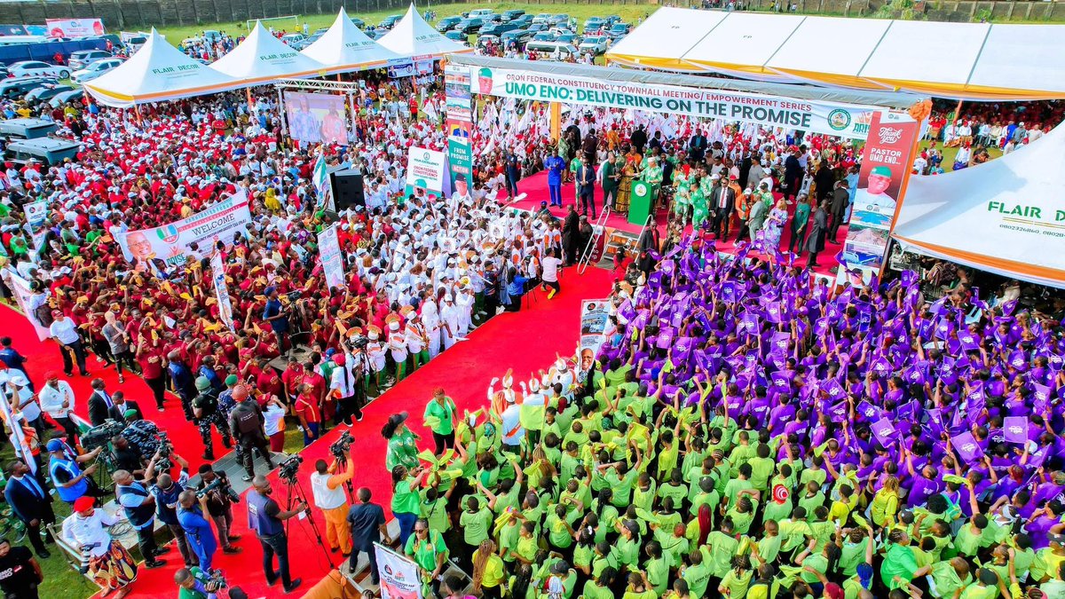 Today’s Town Hall Meeting in Oron was truly historic, the largest political gathering ever in the area, and I’m grateful for the warm reception. We received the compiled needs assessment document from the Oro Nation, and I want to assure you that we will review it local