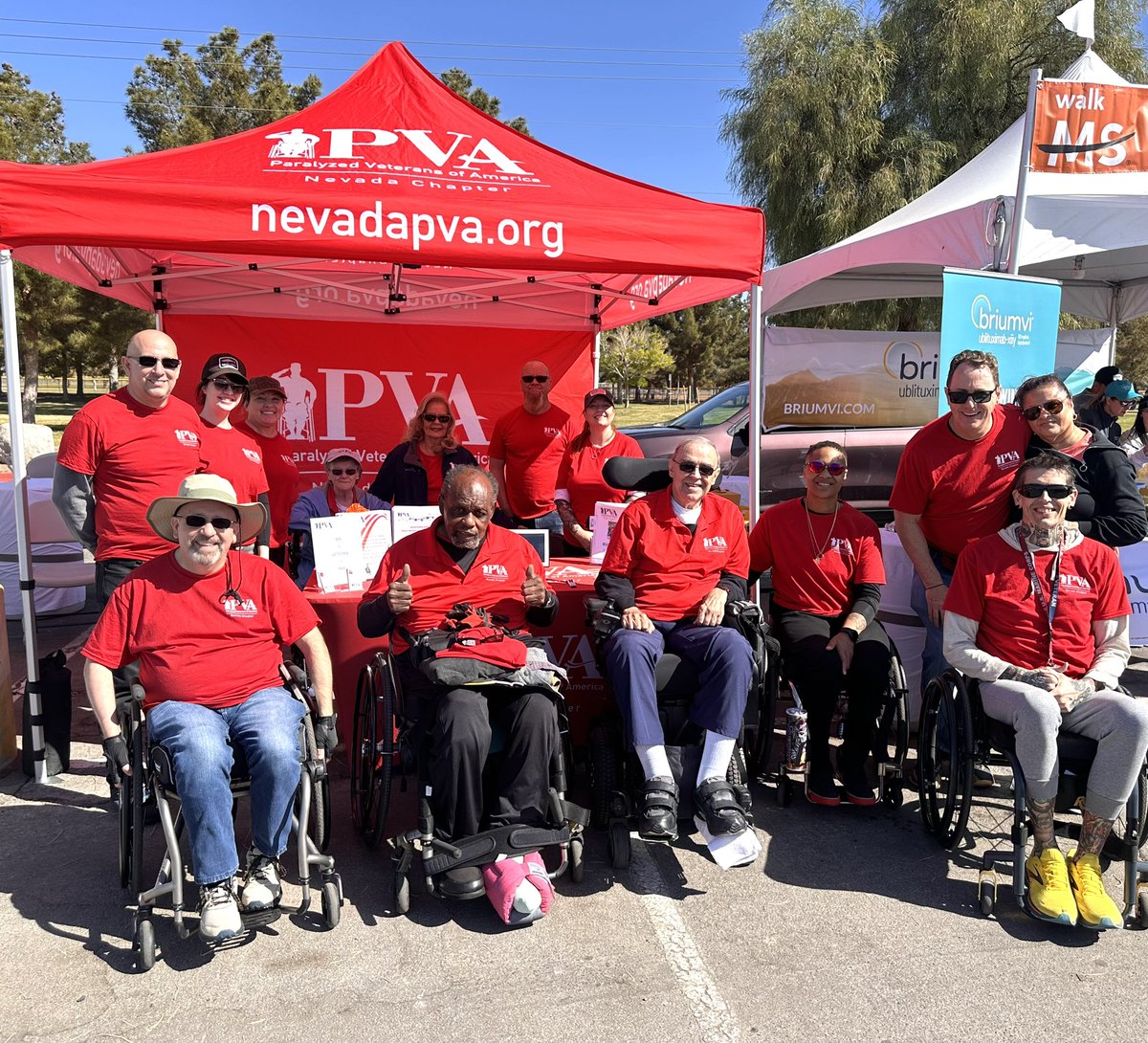 April is PVA Awareness Month so we sponsored a table at the MS WALK today to let veterans know if they have MS they can be a PVA member❤️#PVAAwareness #veterans <a href="/pva1946/">Paralyzed Veterans of America (PVA)</a>