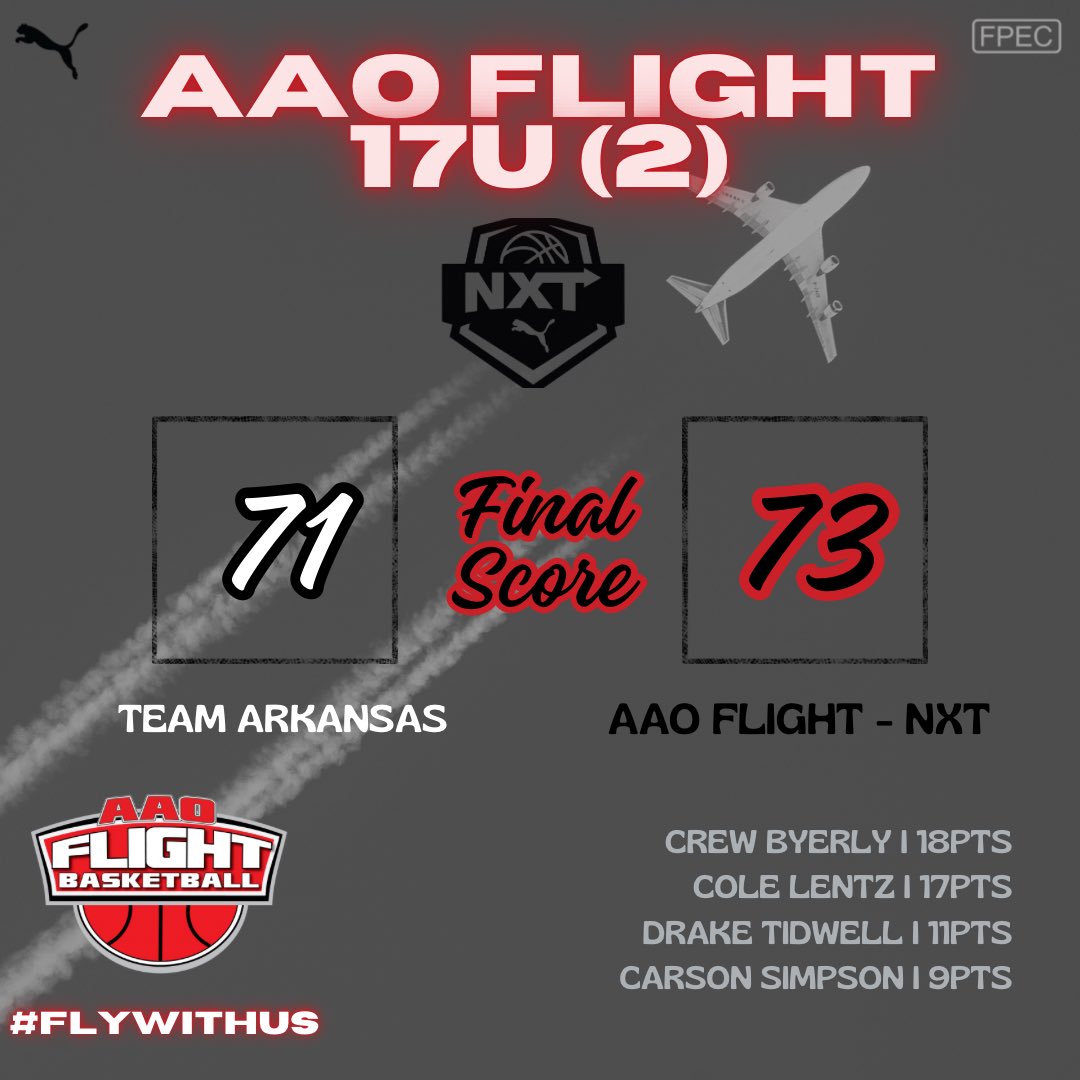 17U Williams move to 2-0! 

Next one coming up at 3:35! 

#FlyWithUs