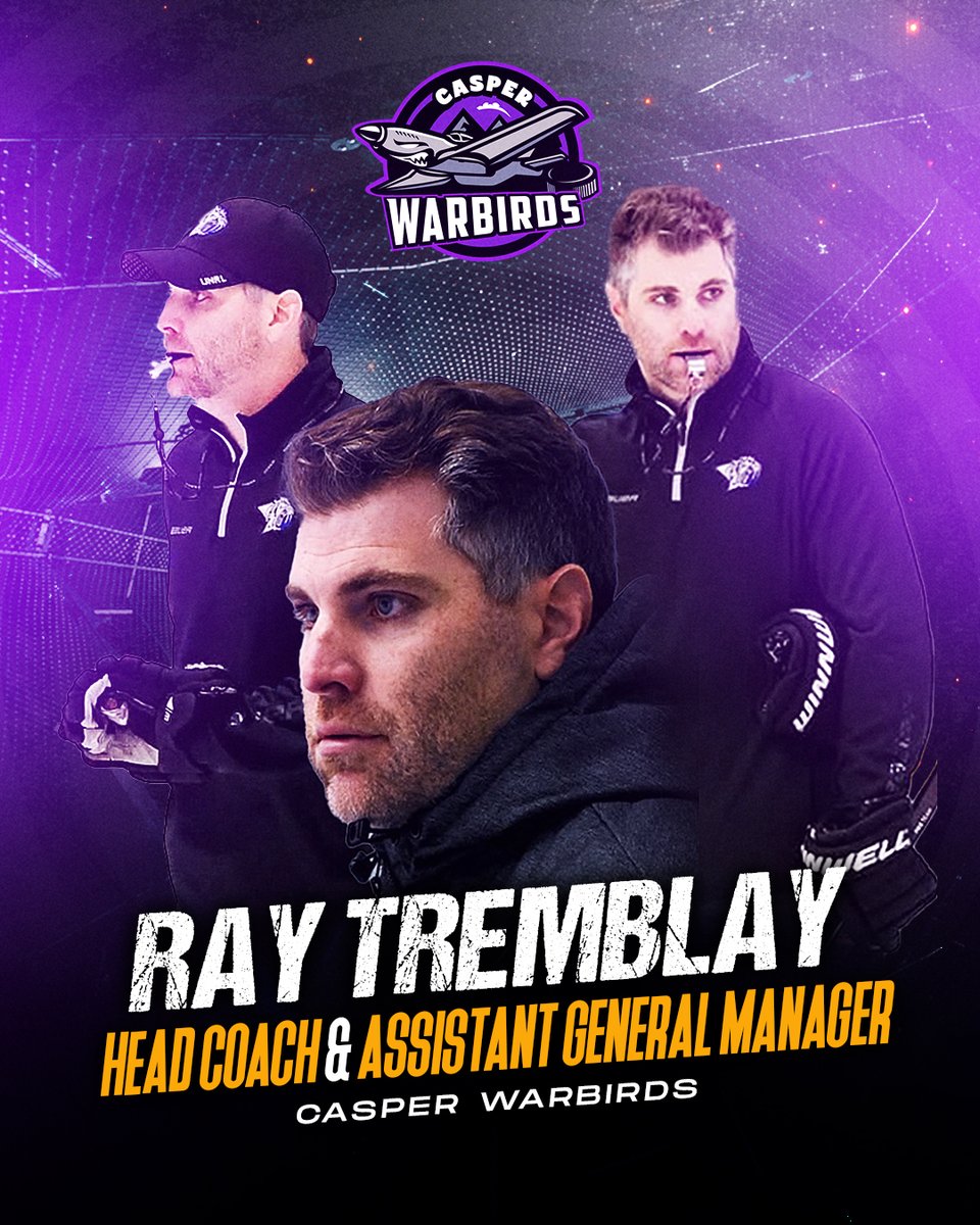 We're excited to have Ray Tremblay return for our '25-26 season as our Head Coach and Assistant GM! Tremblay did a fantastic job coaching our boys last season, and we're expecting great things from him coming up!

#flyasone #casperwy #ncdc #junioricehockey