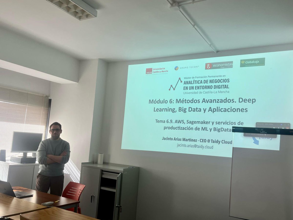 Una edición más <a href="/JacintoArias/">Jacinto Arias</a>, CEO <a href="/TaidyCloud/">Taidy Cloud</a>, nos aporta su visión de experto en tecnología cloud Amazon Web Service, Sagemaker* y servicios de productización de ML y BigData. *Plataforma q ofrece una experiencia integrada de análisis e IA con acceso unificado a todos sus datos