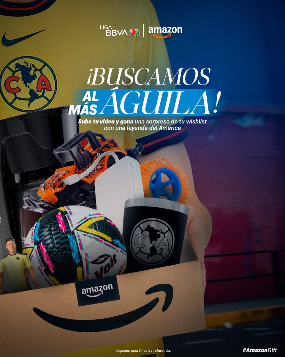 LigaBBVAMX's tweet image. ¡Atención a todos los americanistas de corazón! 🦅🟡

@amazonmex tiene un increíble #AmazonGift para el más Águila de todos con ayuda de una de nuestras #LeyendasMX 😉.

¡Participa aquí! ➡️: bit.ly/3E31d6R