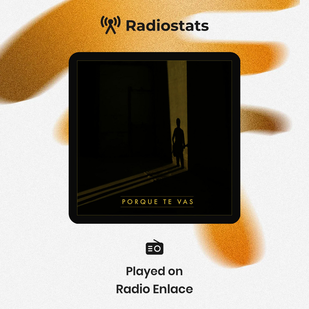 Radiostats (@radiostatsapp) on Twitter photo <a href="/carlosvudu/">Carlos Vudú</a> Love your new release!! "Porque te vas - Rock Cover" is getting some great radio support on Radio Enlace in Madrid, Spain. <a href="/carlosvudu/">Carlos Vudú</a> Love your new release!! "Porque te vas - Rock Cover" is getting some great radio support on Radio Enlace in Madrid, Spain.