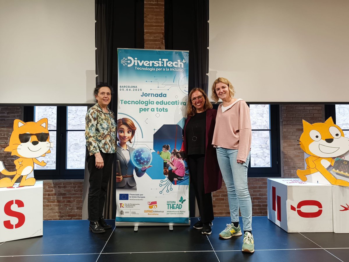 SagratCorSarria's tweet photo. El @SagratCorSarria participa a la jornada “Tecnologia educativa per a tothom”, organitzada per @SistemaTHEAD i @scratchcatala 

Presentem els projectes #RoboCor i ESTiMA, on la tecnologia es posa al servei de l’aprenentatge i la inclusió. https://t.co/GhCi0Gjs7D