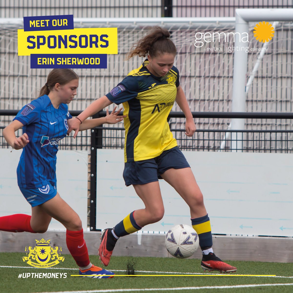 Huge thanks to <a href="/GemmaLighting/">Gemma Lighting</a> 💡 for sponsoring rising star ⭐️ Erin Sherwood!

An award-winning UK leader in LED &amp; solar lighting, they're lighting the way—on and off the field.

More info 👉 gemmalighting.com