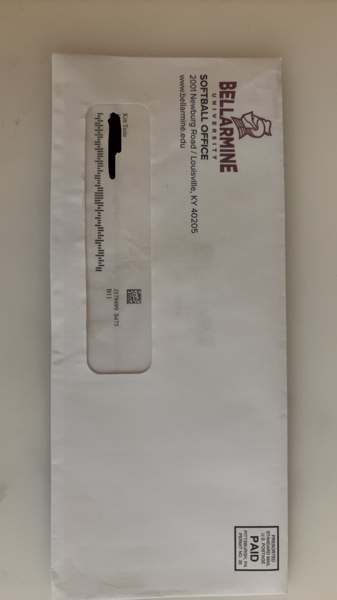 Thank you for the mail!!! I hope i can make it! <a href="/BUKnightsSB/">Bellarmine Softball</a> <a href="/C_Delahaba5/">Caitlyn de la Haba</a> <a href="/UEAthletics_SB/">UE Softball</a> <a href="/Coachmun/">Mat Mundell</a> #2028grad #softball