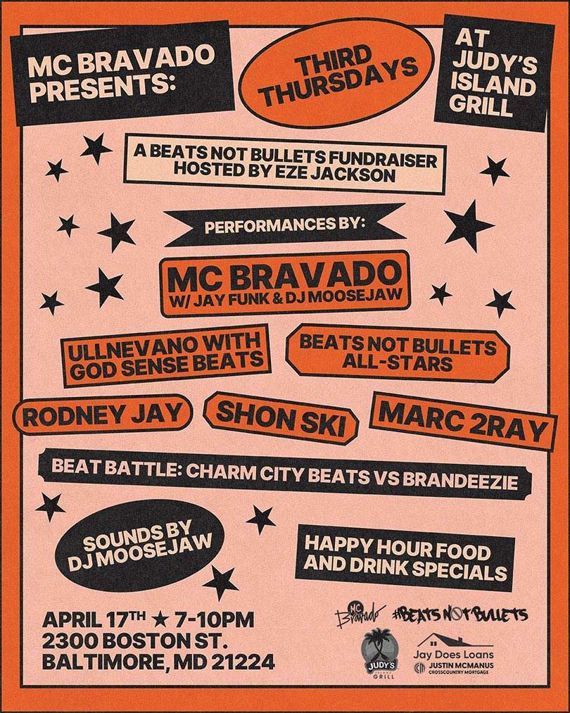 ullnevanohiphop's tweet image. To kick off the PLAYGROUND LEGEND Tour I’m at “Judy’s Island Grill” for Beats not Bullets Fundraiser. Headlined by @MCBravado sounds provided by @godsensebeats hit me up for tickets via cashapp $blackjosh33 20 in advance support a great cause and dope music.