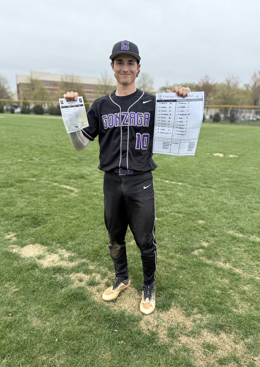 Gonzaga 1️⃣2️⃣ – Good Counsel 3️⃣
The Eagles soar! 🦅💨

💥 Luke Forde: 2-for-4, 4 RBIs
💣 Harper Waters: Solo HR to center
🔥 Tyler Majkowski: 4 IP, 6 Ks, 2 H, 2 ER
⚾️ 9 team walks | 2 SB for Dylan Waits
🧹 Complete team win at GC

Next: Monday @ DeMatha!
#GonzagaBaseball #GoEagles