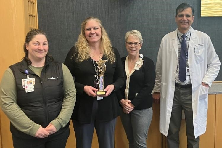 UMassDiabetes (@umassdiabetes) on Twitter photo Congratulations to the Adult Diabetes Clinic team <a href="/umassmemorial/">UMass Memorial Health</a> for being awarded Best Unit-Based Team at <a href="/UMass_Medicine/">Department of Medicine</a>. L-R: Melissa Schnauber, LPN; Sandi Durand, Clinic Mgr; Christine Vallee, Ops Dir; Samir Malkani, MD, Clinical Chief & Professor of Medicine <a href="/UMassChan/">UMass Chan Medical School</a>. Congratulations to the Adult Diabetes Clinic team <a href="/umassmemorial/">UMass Memorial Health</a> for being awarded Best Unit-Based Team at <a href="/UMass_Medicine/">Department of Medicine</a>. L-R: Melissa Schnauber, LPN; Sandi Durand, Clinic Mgr; Christine Vallee, Ops Dir; Samir Malkani, MD, Clinical Chief & Professor of Medicine <a href="/UMassChan/">UMass Chan Medical School</a>.