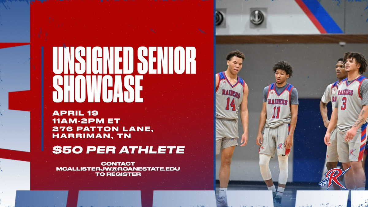 UNSIGNED SENIORS!!! Only 2 weeks away from our Unsigned Senior Showcase! Will be multiple colleges in attendance! Big opportunity to prove yourself!

You can pre-register at the link below:

eventbrite.com/e/roane-state-…