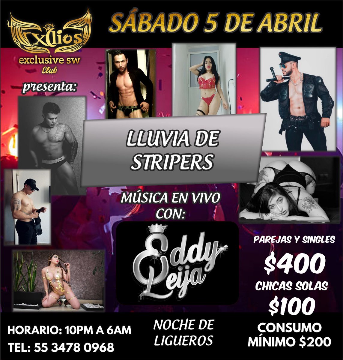 Aquí nos vemos al rato! 🎙️💃🏻🕺🏻✨🎶 
Esto se va a poner bueno!! 
<a href="/EXILIOSCLUBSW/">😈EXILIOS SW😈</a>