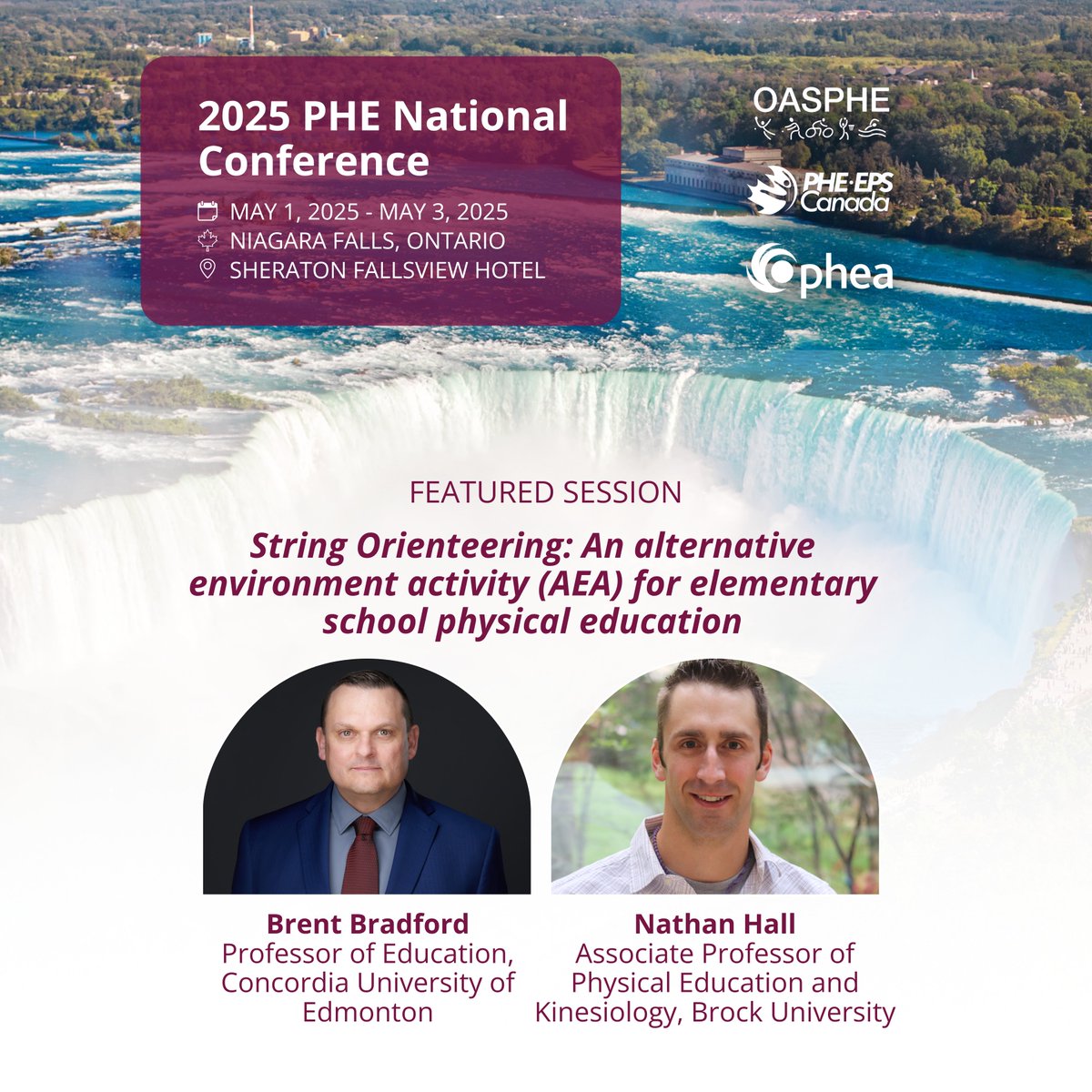 OASPHE (@supportphe) on Twitter photo In this session with Dr. Brent Bradford from <a href="/CUEdmonton/">Concordia Edmonton</a> and <a href="/DrNateHall/">Nathan D. Hall</a> from <a href="/BrockUniversity/">Brock University</a> participants will experience a modified approach to orienteering and learn strategies for implementing this activity in physical education. phecanada.ca/events/2025-ph… #PHENiagara2025 In this session with Dr. Brent Bradford from <a href="/CUEdmonton/">Concordia Edmonton</a> and <a href="/DrNateHall/">Nathan D. Hall</a> from <a href="/BrockUniversity/">Brock University</a> participants will experience a modified approach to orienteering and learn strategies for implementing this activity in physical education. phecanada.ca/events/2025-ph… #PHENiagara2025