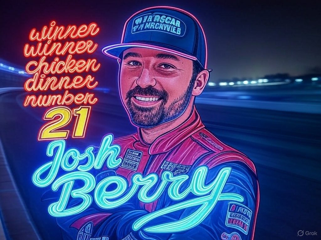 hungReman420er's tweet image. LFG! What’s the odds on Josh berry this week.. #nascar #grok3 #grokimage