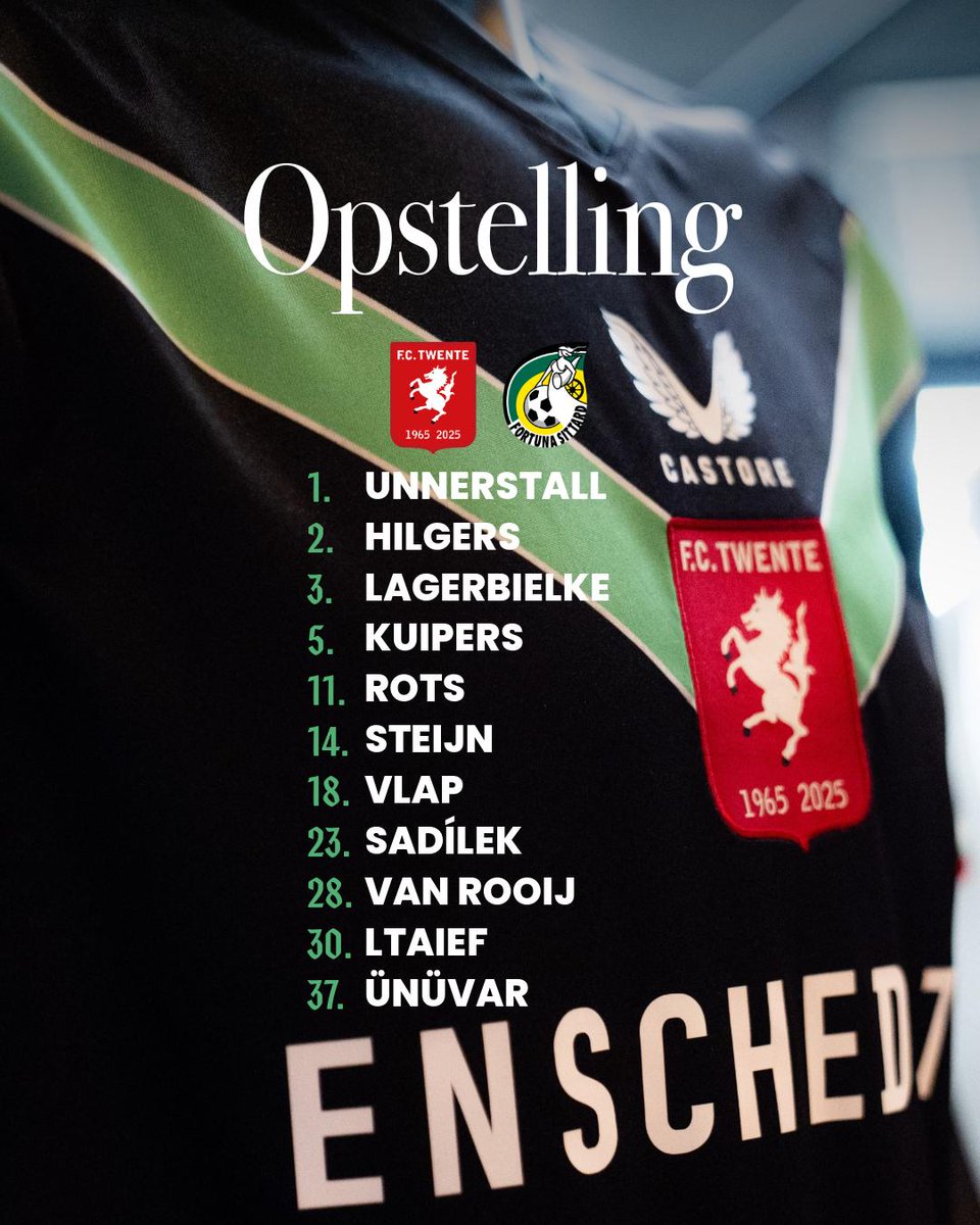 fctwente's tweet photo. ⚽️ De opstelling

#FCTwente | #TWEFOR https://t.co/GX1WkZS6dM