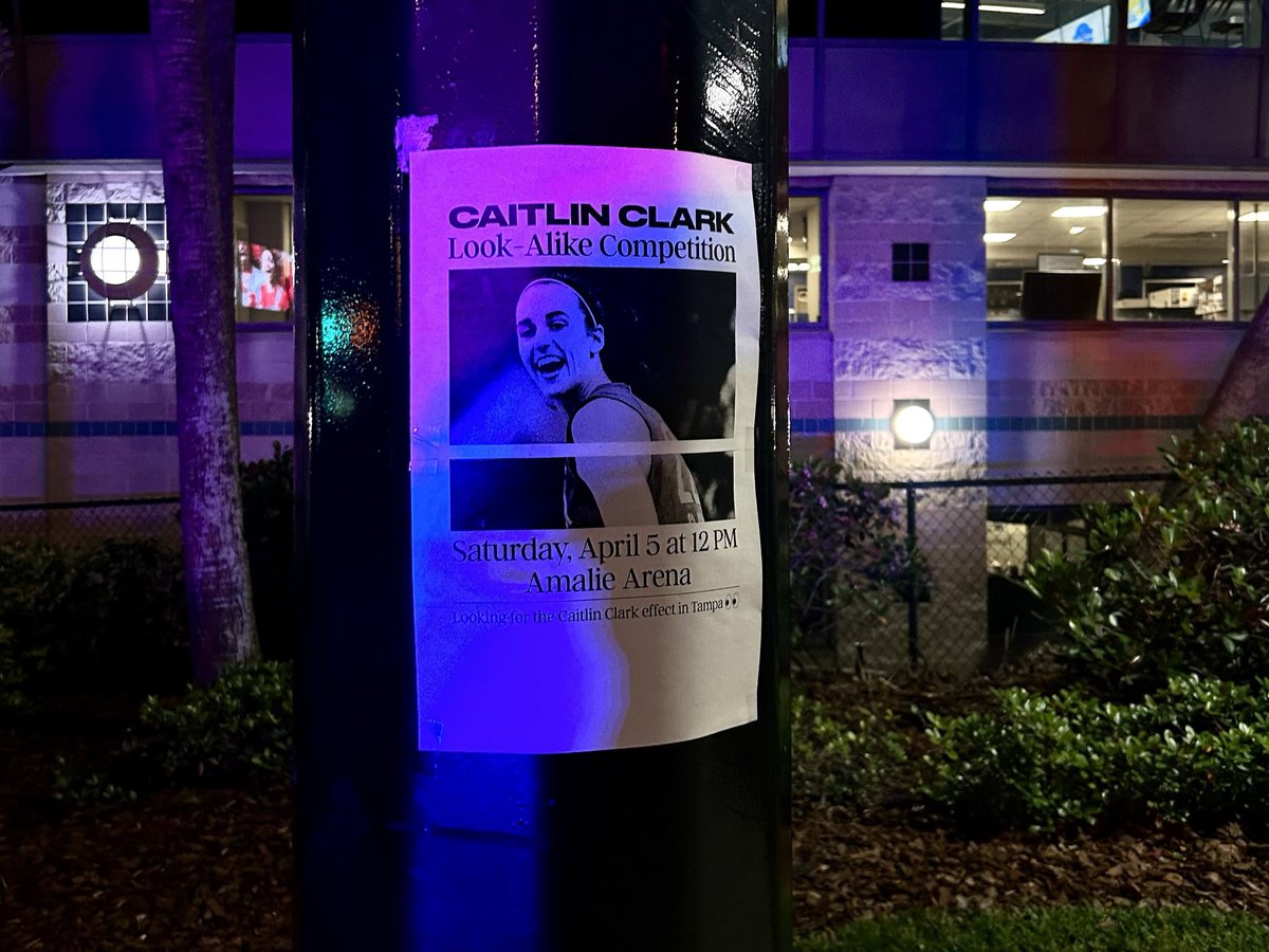 posted outside Amalie Arena #WFinalFour