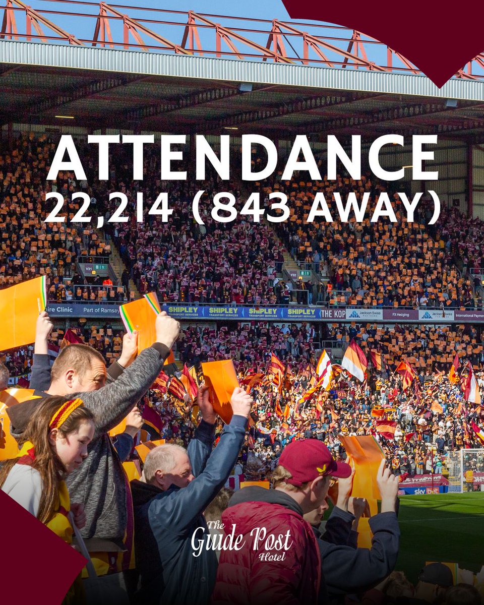 officialbantams's tweet image. Once again, absolutely stupendous backing for your club! 👏

#BCAFC | #BRAvCRE | The Guide Post Hotel