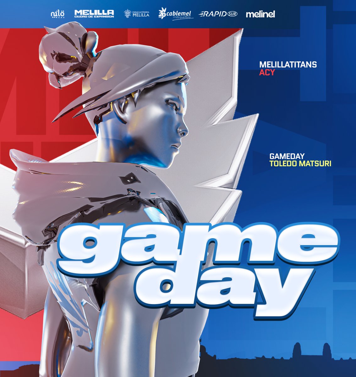GAMEDAY | TOLEDO MATSURI ONLINE

Esta vez traemos refuerzos, no dejaremos que dure mas un dm que nuestro recorrido en una parada 🗿

⏰| 18:00
🆚| #5GYGold
📺| berniedrums (Twitch)

#WeAreTitans | #MelillaDestinoDeInversion🏝️