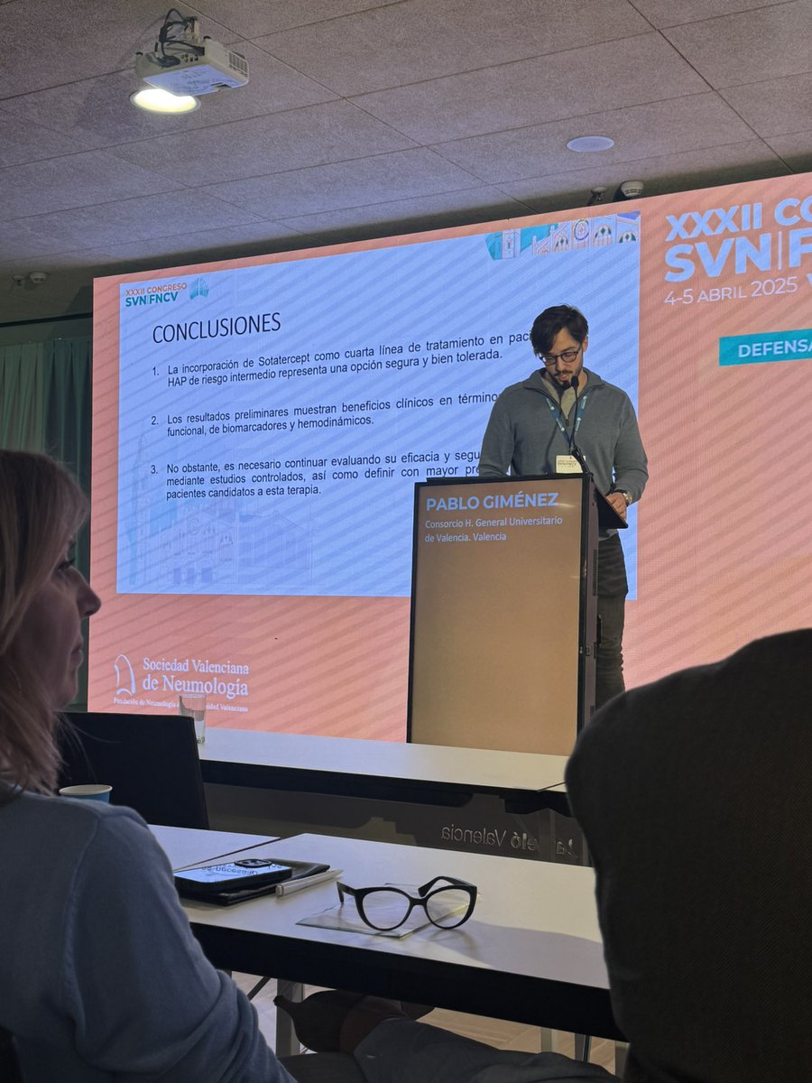 Muy contentos de presentar en <a href="/svneumologia/">SVN</a> los resultados del programa de angioplastia, nuestra experiencia con la consulta de enfermería especializada en HTP y el uso de Sotatercept en <a href="/HospitalLaFe/">HospitalLaFe</a> 
Seguimos avanzando en los cuidados de la hipertensión pulmonar. #HTP