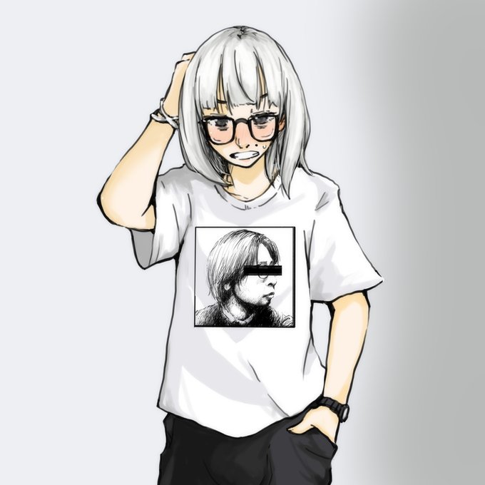 新作、あるよ! 4/13(日)まで最大1,000円引きだぜ! ところでこの柄は一体誰だろう… #SUZURIの11周年BIGセール #suzuriで販売中 #Suzuri