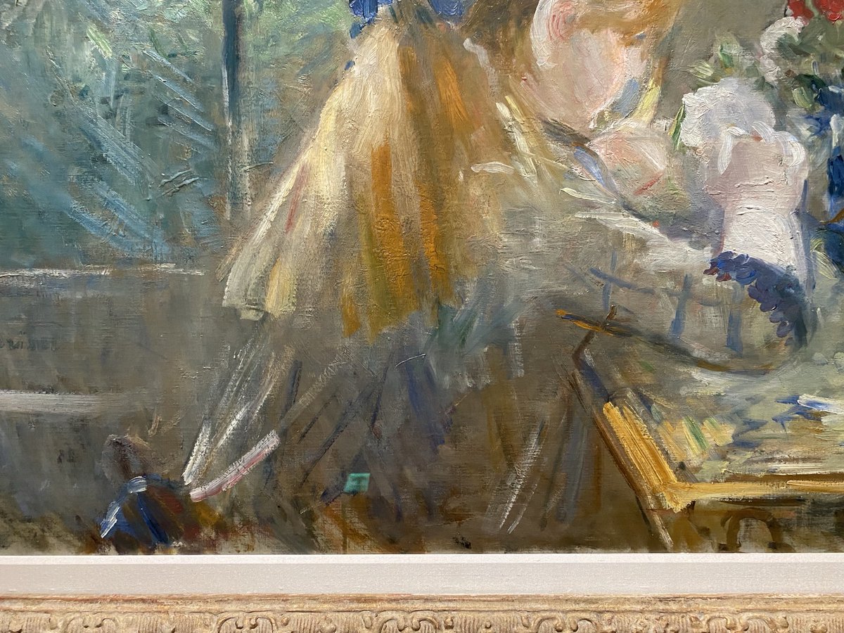 ポーラ美術館で目下展示中のベルト・モリゾの《ベランダにて》（1884