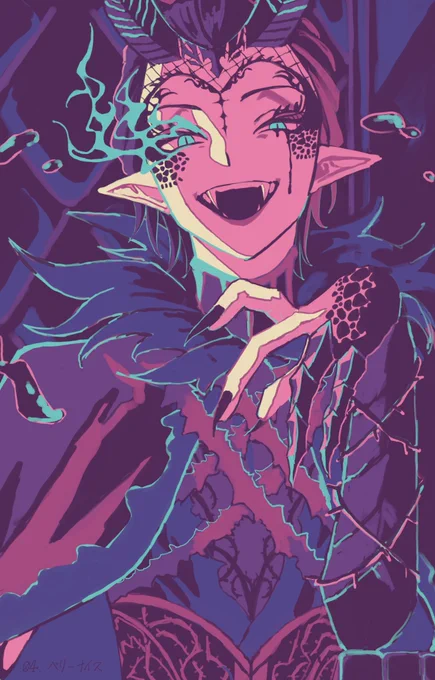 # リプもらった番号の色を使って絵を描く04,ベリーナイス 