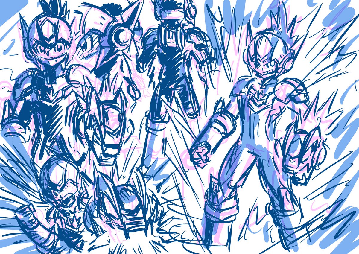 昨日Xのトレンドに「流星のロックマン」上がってたので、
便乗して描こうと思ったら……細かいとこちょいちょい忘れてて練習描き中✍️💦
うろ覚えでもやっぱカッコいいなあ…⚡️🛰️✨

#流星のロックマン #ファンアート