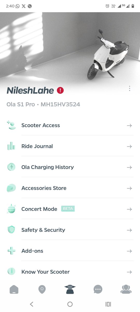 lahenilesh's tweet photo. @OlaElectric @OlaElectric @ola_supports Ola Scooter Dying in Service centre from last many days #HyperDelivery #HyperEVM https://t.co/MwknyYUKw8