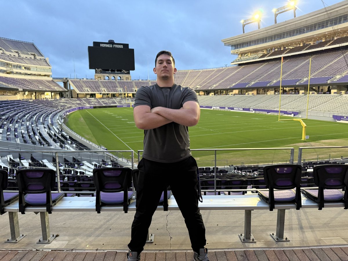 Luke Wilson (@luke_wilson74) on Twitter photo I had an Amazing time at the TCU spring practice, it was so nice to see all the coaches and watch a great program go to work. Go Frogs! 🐸 🟣
<a href="/TCUFootball/">TCU Football</a> <a href="/CoachRickerOL/">AJ Ricker</a> <a href="/BGChrisOwens/">Chris Owens</a> <a href="/CoachSonnyDykes/">Sonny Dykes</a>
<a href="/SLC_Recruiting/">Southlake Carroll FB Recruiting</a> <a href="/coachrdodge/">Riley Dodge</a> <a href="/coachvictorgill/">Victor Gill</a> <a href="/5qpLinepride/">5QP-LinePride</a> I had an Amazing time at the TCU spring practice, it was so nice to see all the coaches and watch a great program go to work. Go Frogs! 🐸 🟣
<a href="/TCUFootball/">TCU Football</a> <a href="/CoachRickerOL/">AJ Ricker</a> <a href="/BGChrisOwens/">Chris Owens</a> <a href="/CoachSonnyDykes/">Sonny Dykes</a>
<a href="/SLC_Recruiting/">Southlake Carroll FB Recruiting</a> <a href="/coachrdodge/">Riley Dodge</a> <a href="/coachvictorgill/">Victor Gill</a> <a href="/5qpLinepride/">5QP-LinePride</a>